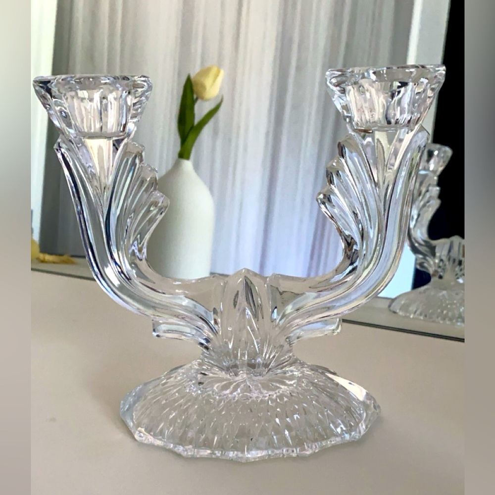Vintage Crystal Candelabra